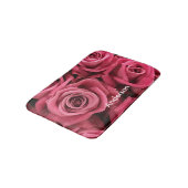 Tapis De Bain Roses rose personnalisées girly (Angle)