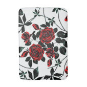 Tapis De Bain Roses rouges. (Devant (Vertical))