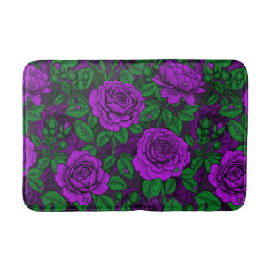 Tapis De Bain Roses violets