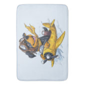 Tapis De Bain Rottweiler Dog Avion Pilote (devant Vertical)