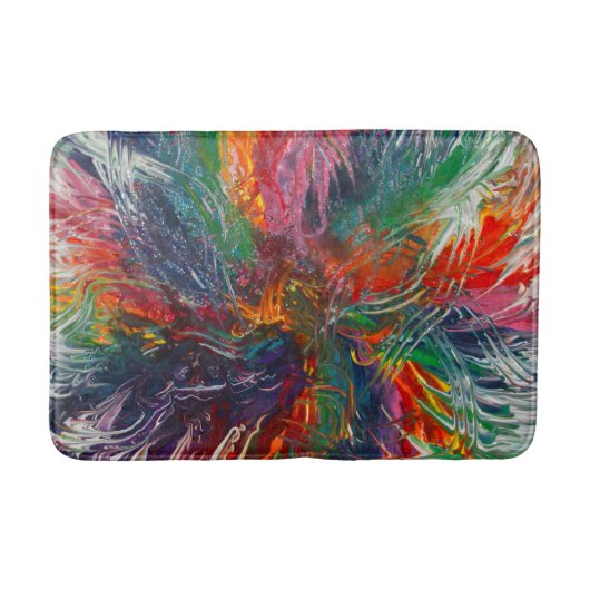 Tapis De Bain Roue de spectre de couleurs (Devant)