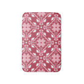 Tapis De Bain Rouge, beige à fleurs, papier peint motif sans cou (Devant (Vertical))