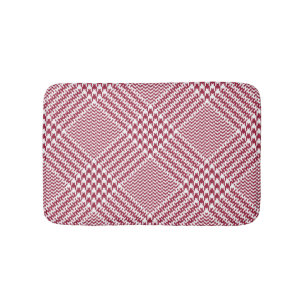 Tapis De Bain Rouge blanc cristallin Plaid : Tweeter Tartan