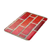 Tapis De Bain Rouge brique & Parties scintillant Fête de vacance (Angle)