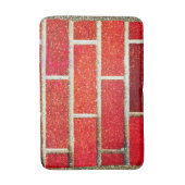 Tapis De Bain Rouge brique & Parties scintillant Fête de vacance (Devant (Vertical))