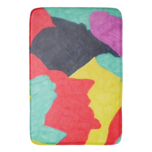 Tapis De Bain Rouge Créatures Mat Bain (devant Vertical)