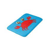 Tapis de bain rouge de crabe (Angle)