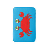 Tapis de bain rouge de crabe (Devant (Vertical))