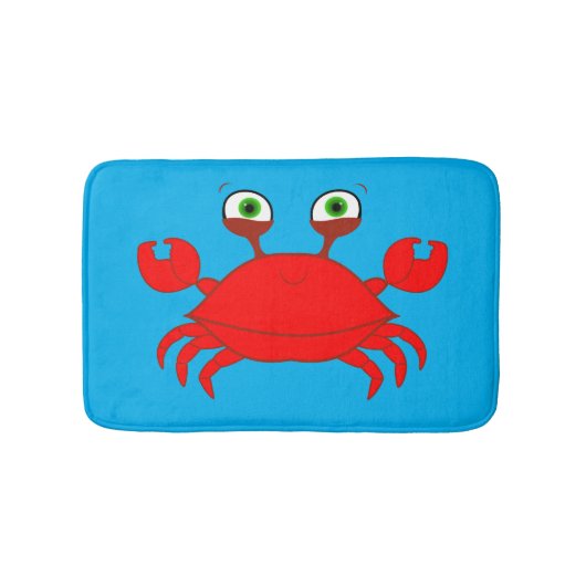 Tapis de bain rouge de crabe (Devant)