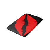 Tapis de bain rouge de lèvres (Angle)