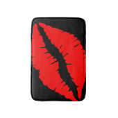 Tapis de bain rouge de lèvres (Devant (Vertical))