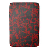 Tapis De Bain Rouge et charbon abstrait (devant Vertical)