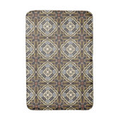 Tapis De Bain Rouge foncé Brown gris clair ocre Art tribal (Devant (Vertical))