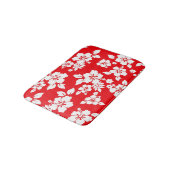 Tapis De Bain Rouge hawaïen (Angle)