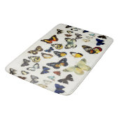 Tapis De Bain ROUGE JAUNE BLEU BLANC BUTTERFLIES Beauté Nature (Angle)