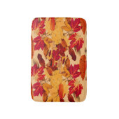 Tapis De Bain Rouge Jaune Brown Orange Feuillage d'automne (Devant (Vertical))