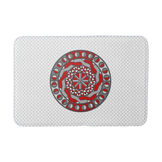 Tapis de bain Rouge Machinery (Devant)