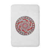 Tapis de bain Rouge Machinery (Devant (Vertical))