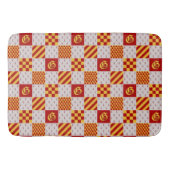 Tapis De Bain Rouge médiéval Jaune Vair Ermine Heraldique (Devant)