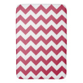Tapis De Bain Rouge moderne Magenta Chevron (devant Vertical)