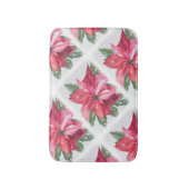 Tapis De Bain Rouge Noël Poinsettia (Devant (Vertical))