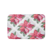 Tapis De Bain Rouge Noël Poinsettia (Devant)