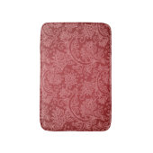 Tapis De Bain Rouge Paisley Damask Designer Floral Classic (Devant (Vertical))