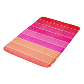 Tapis De Bain Rouge, rose et orange (Angle)