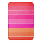 Tapis De Bain Rouge, rose et orange (devant Vertical)