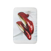 Tapis de bain rouge rouge de pantoufles ! (Devant (Vertical))