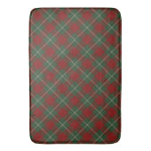 Tapis De Bain Rouge rustique vert et Motif Tartan beige (devant Vertical)