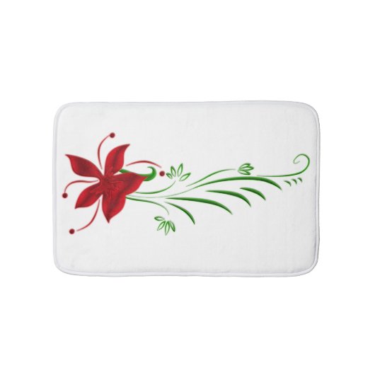 Tapis De Bain Rouge Star Gazer Lily Bath Mat (Devant)