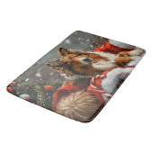 Tapis De Bain Rough Collie Chien Festif de Noël (Angle)
