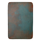 Tapis De Bain Rouille et marbre Turquoise abstrait (devant Vertical)
