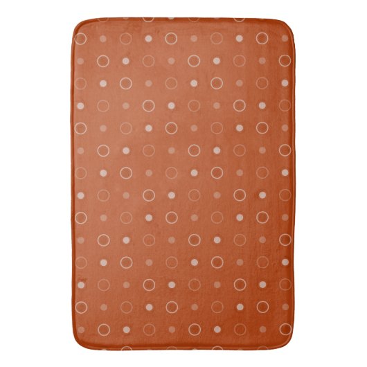Tapis De Bain Rouille et points blancs (devant Vertical)