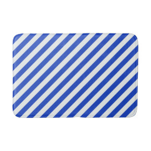 Tapis De Bain Royal Blue Combination Stripes par Shirley Taylor