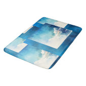 Tapis De Bain Ruban bleu ciel (Angle)