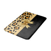 Tapis De Bain Ruban et Empreinte de léopard (Angle)