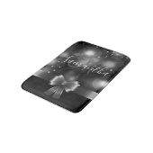 Tapis De Bain Ruban noir et blanc (Angle)