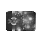 Tapis De Bain Ruban noir et blanc (Devant)