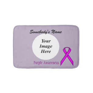 Tapis De Bain Ruban standard violet Tmpl par Kenneth Yoncich
