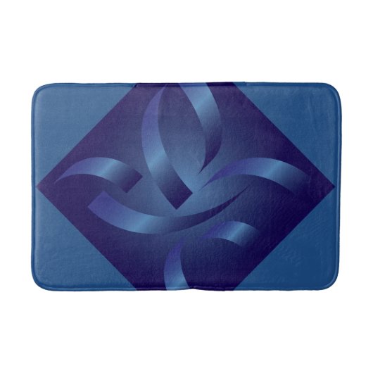 Tapis De Bain rubans de saphir (Devant)