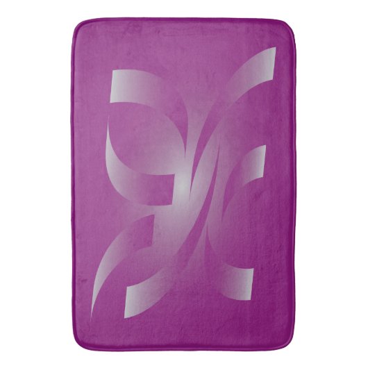 Tapis De Bain Rubans magenta (devant Vertical)
