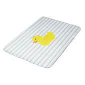 Tapis De Bain Rubber Canard Bleu Bande (Angle)