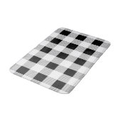 Tapis De Bain ruc farmhouse chic black and white plaid (Angle)