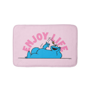 Tapis De Bain Rue Sésame   Cookies Monster Enjoy Life