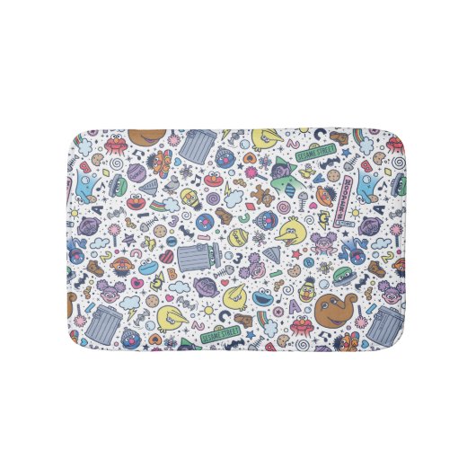 Tapis De Bain Rue Sésame | Sesame Pals DoodMotif (Devant)