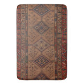 Tapis De Bain Rug Perse Brown antique avec formes géométriques (devant Vertical)