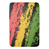 Tapis De Bain Rugged Rasta rayures Design Bain Mat (devant Vertical)
