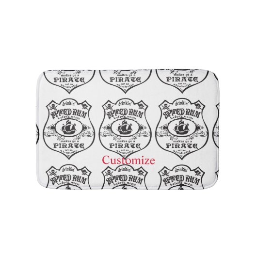 Tapis De Bain Rum épicé Pirate Boisson Thunder_Cove (Devant)